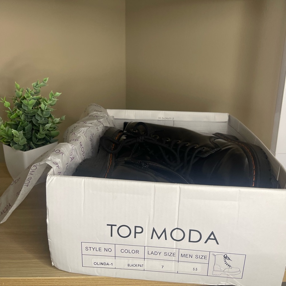 Top Moda combat boots - Picture 4 of 4